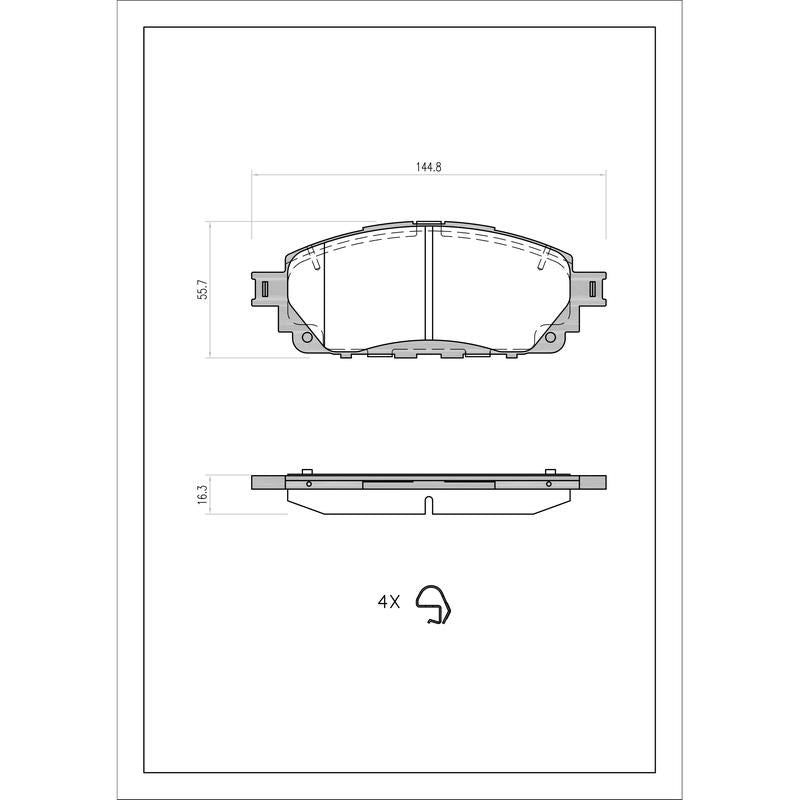SURESTOP BRAKEPAD SP0679 #B74