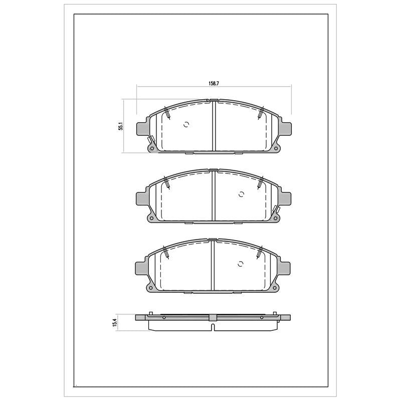 SURESTOP BRAKEPAD SP1155 #A43
