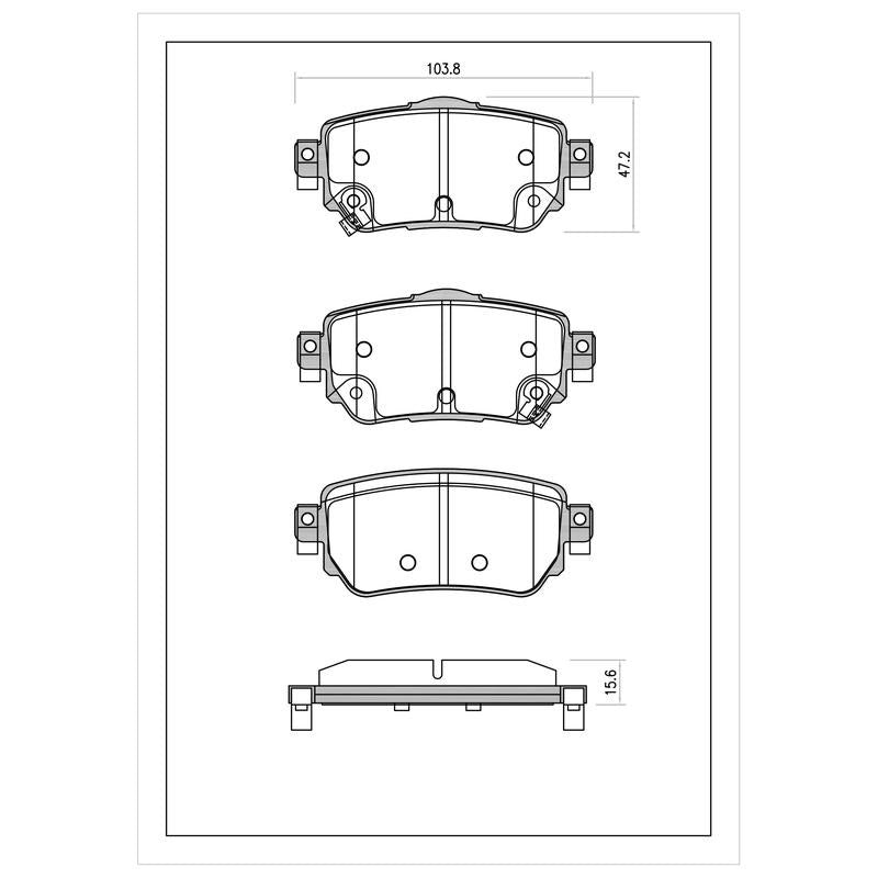 SURESTOP BRAKEPAD SP1672 #B10