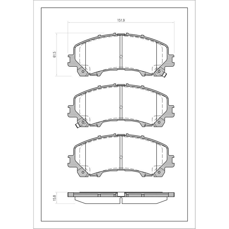 SURESTOP BRAKEPAD SP1674 #B75