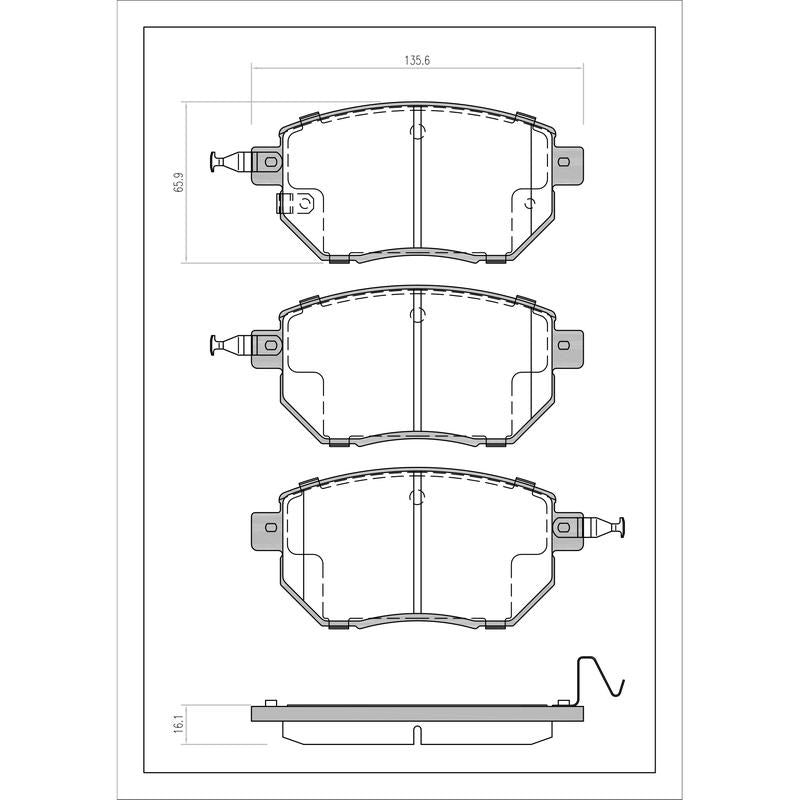 SURESTOP BRAKEPAD SP1777 #B73