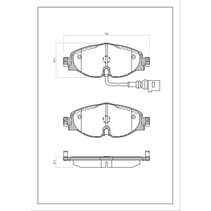 SURESTOP BRAKEPAD SP21760W #B91