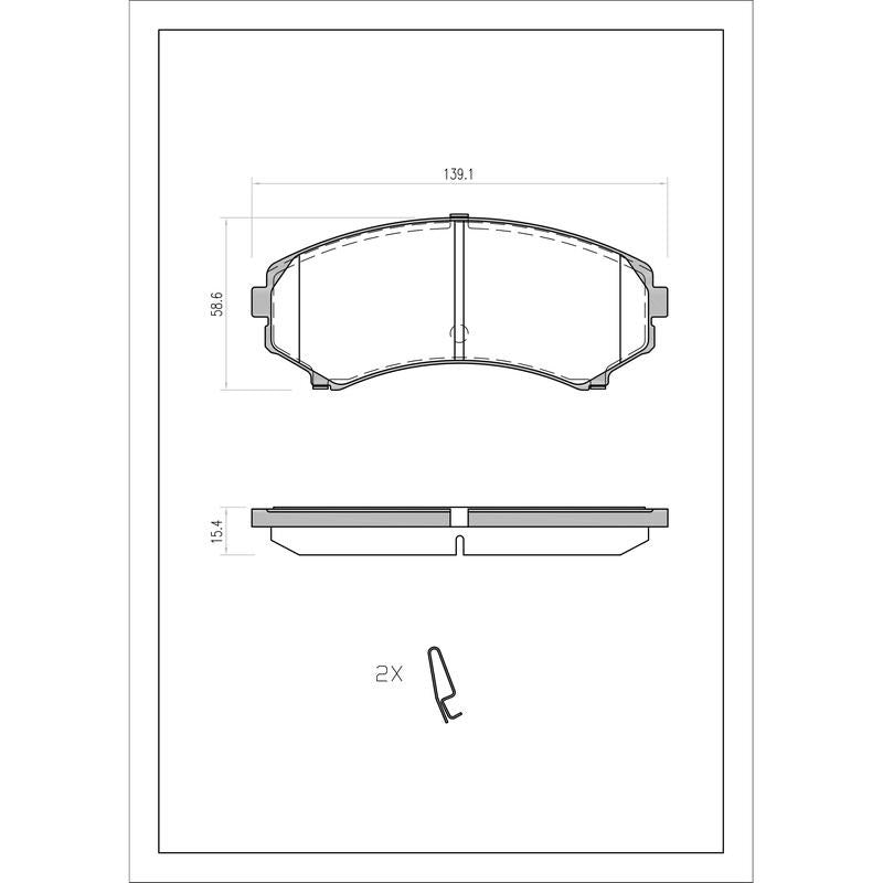 SURESTOP BRAKEPAD SP2280 #B55