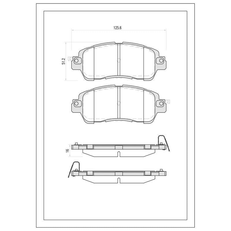 SURESTOP BRAKEPAD SP4682 #B21