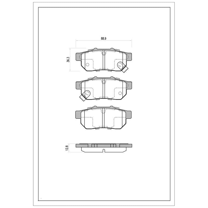 SURESTOP BRAKEPAD SP7072 #A47
