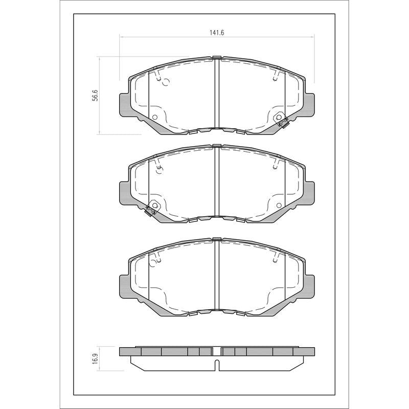 SURESTOP BRAKEPAD SP7251 #B68