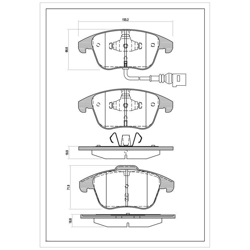 SURESTOP BRAKEPAD SP9114W #A46
