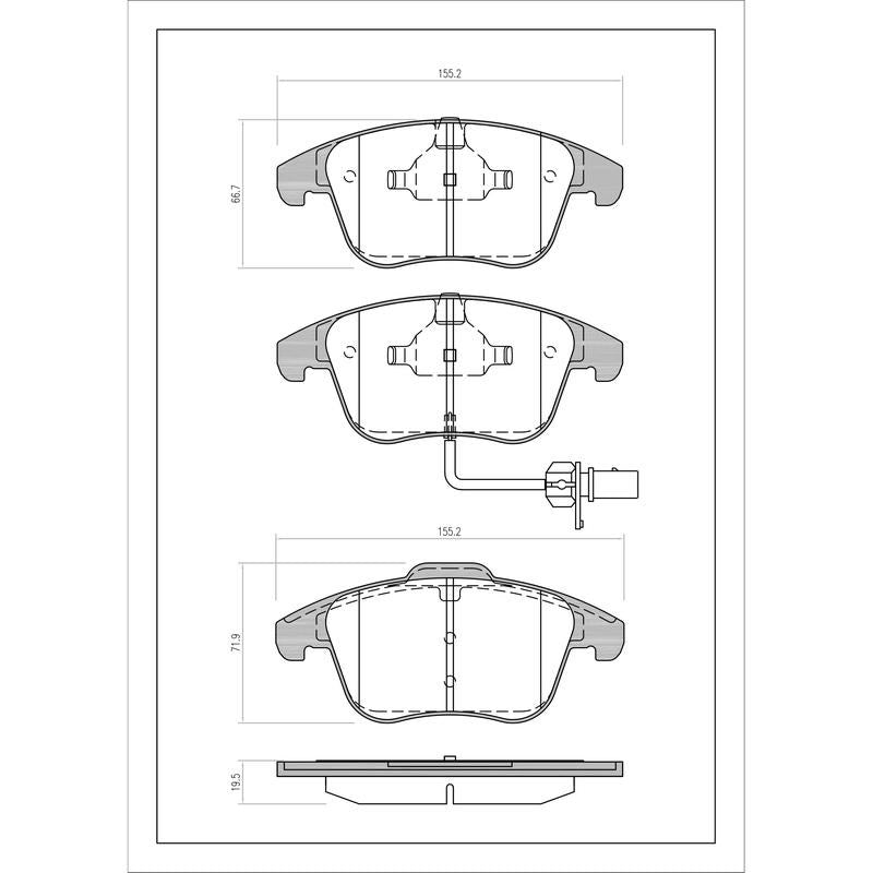 SURESTOP BRAKEPAD SP9164W #B90