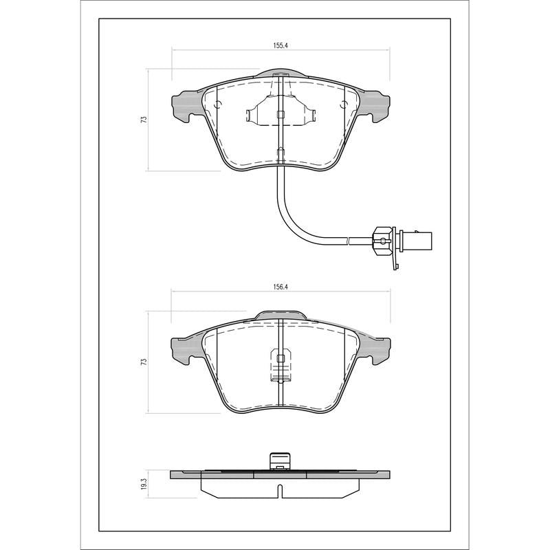 SURESTOP BRAKEPAD SP9165W #B86