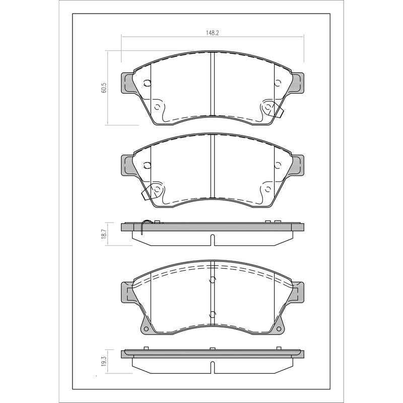 SURESTOP BRAKEPAD SP9167 #B72