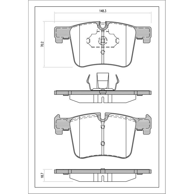 SURESTOP BRAKEPAD SP9324 #B53