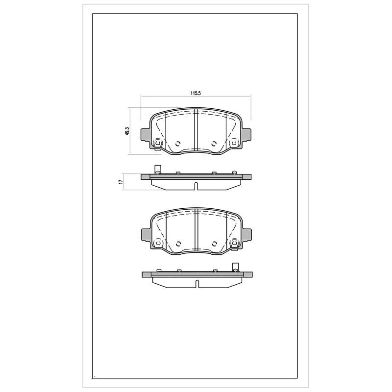 SURESTOP BRAKEPAD SP9615