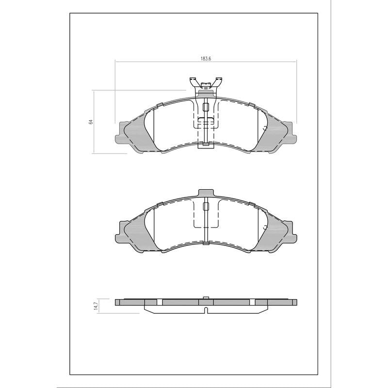 SURESTOP BRAKEPAD SP9690 #B96