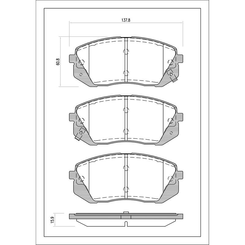 SURESTOP BRAKEPAD SP9828 #B50