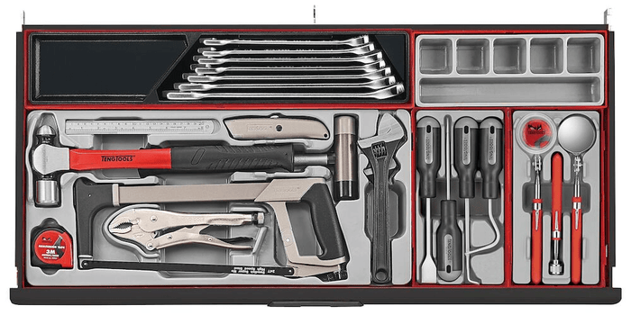 Teng 1004pc MM/AF Work Station Tool Kit (Black)**