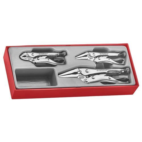 Teng 3pc Power Grip Plier Set -TTZ-Tray