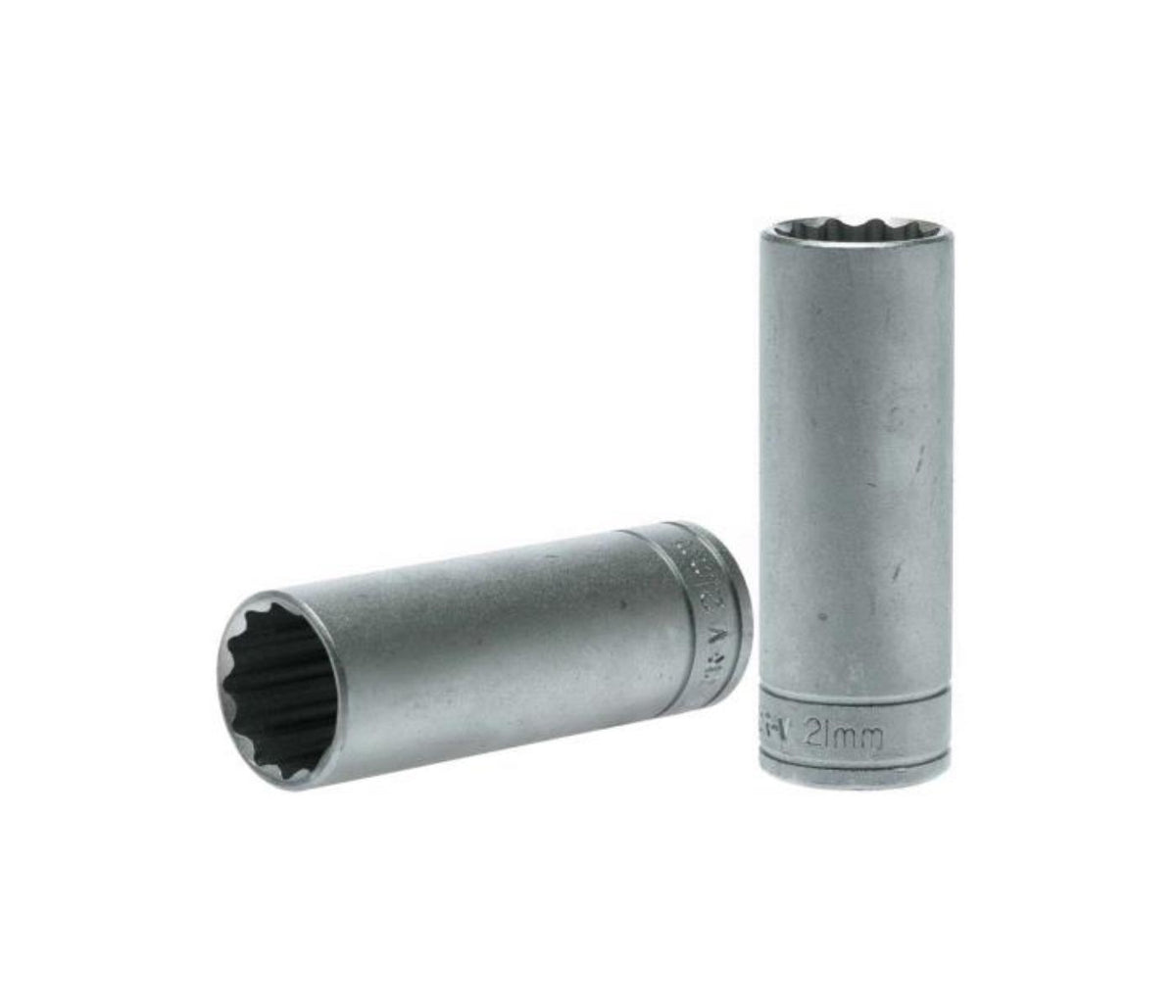 Teng 1/2in Dr. Deep Socket 21mm 12Pnt
