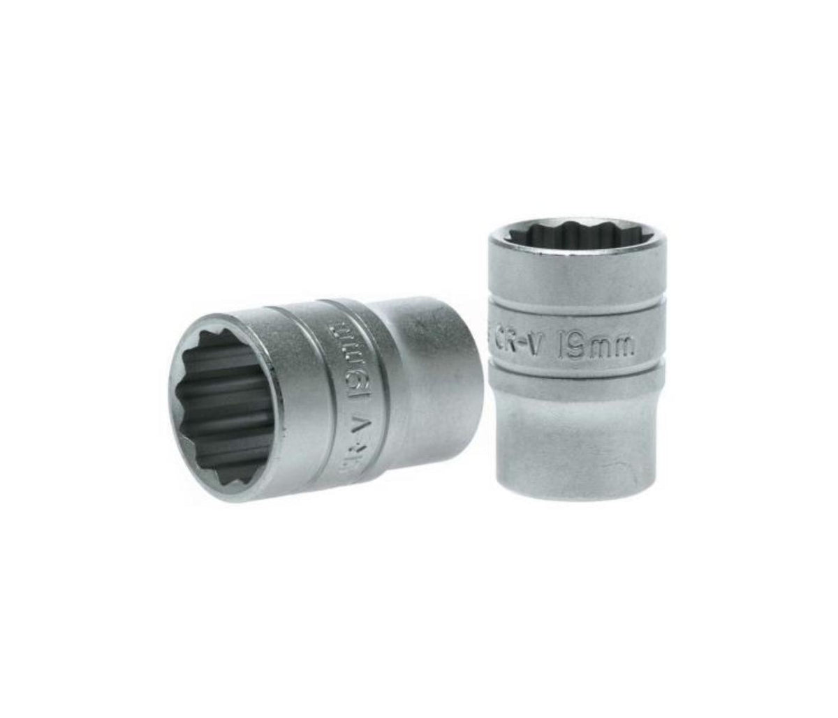 Teng 1/2in Dr. Socket 19mm 12Pnt