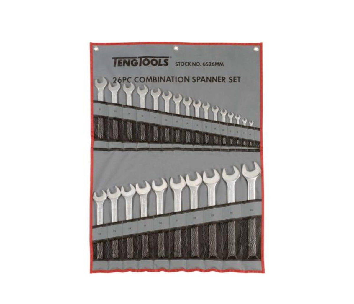 Teng 26pc Combination Metric Spanner Set w/Wallet 6-32mm
