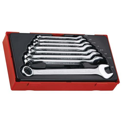 Teng 8pc AF Combination Spanner Set 5/16-3/4in - TC-Tray