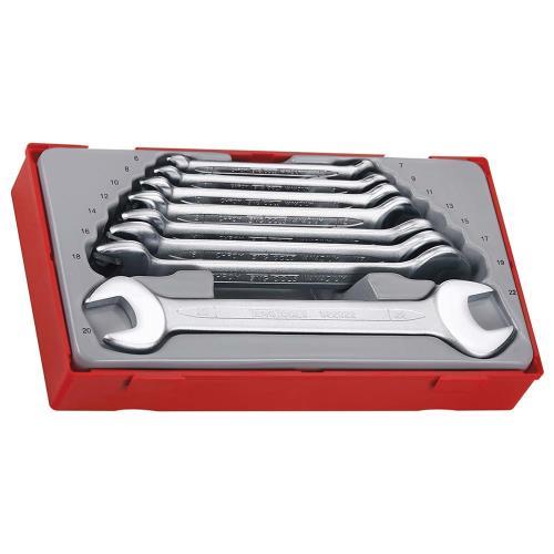 Teng 8pc Dbl Open-End Spanner Set 6-22mm - TC-Tray