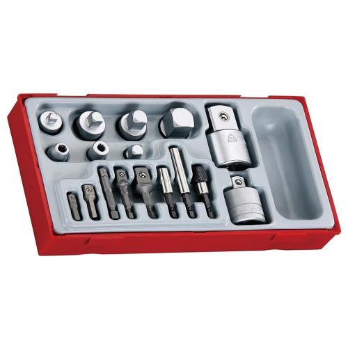 Teng 17pc Multi-Drive Adaptor Set - TC-Tray