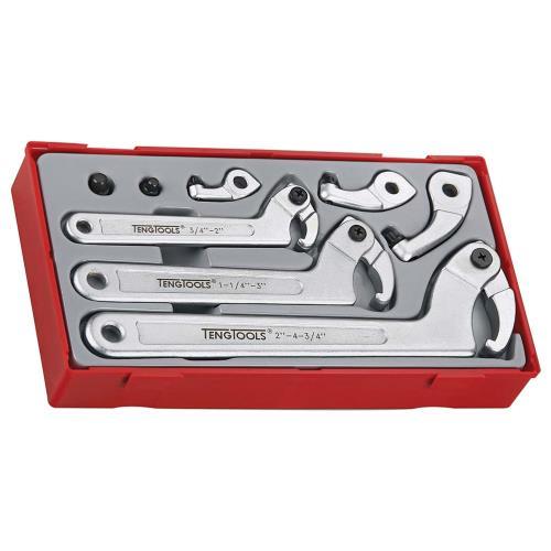 Teng 8pc Hook & Pin Wrench Set - TC-Tray