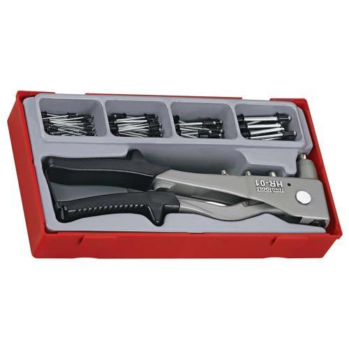 Teng 81pc H/Duty Rivet Gun Set w/Rivets - TC-Tray