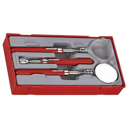 Teng 3pc Magnifier & Mirror Inspection Set - TC-Tray