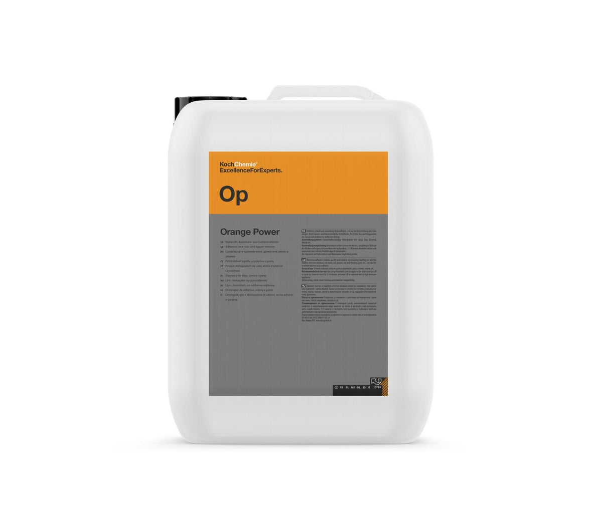 Koch-Chemie Orange Power Op & Natural Extract-Based Stain Remover & Halogenated Hydrocarbons-Free 10L