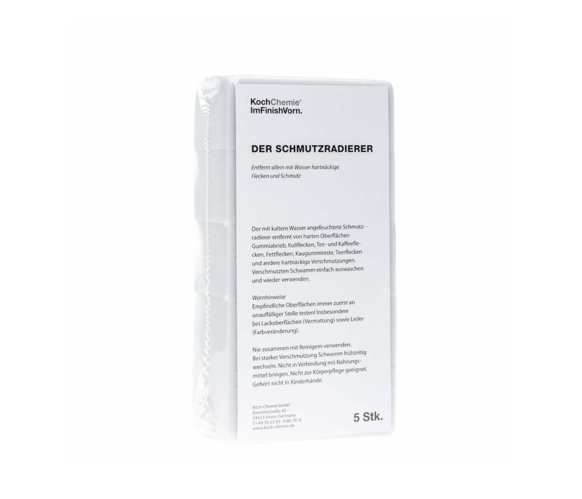 Koch-Chemie Dirt Eraser. Pack of 5