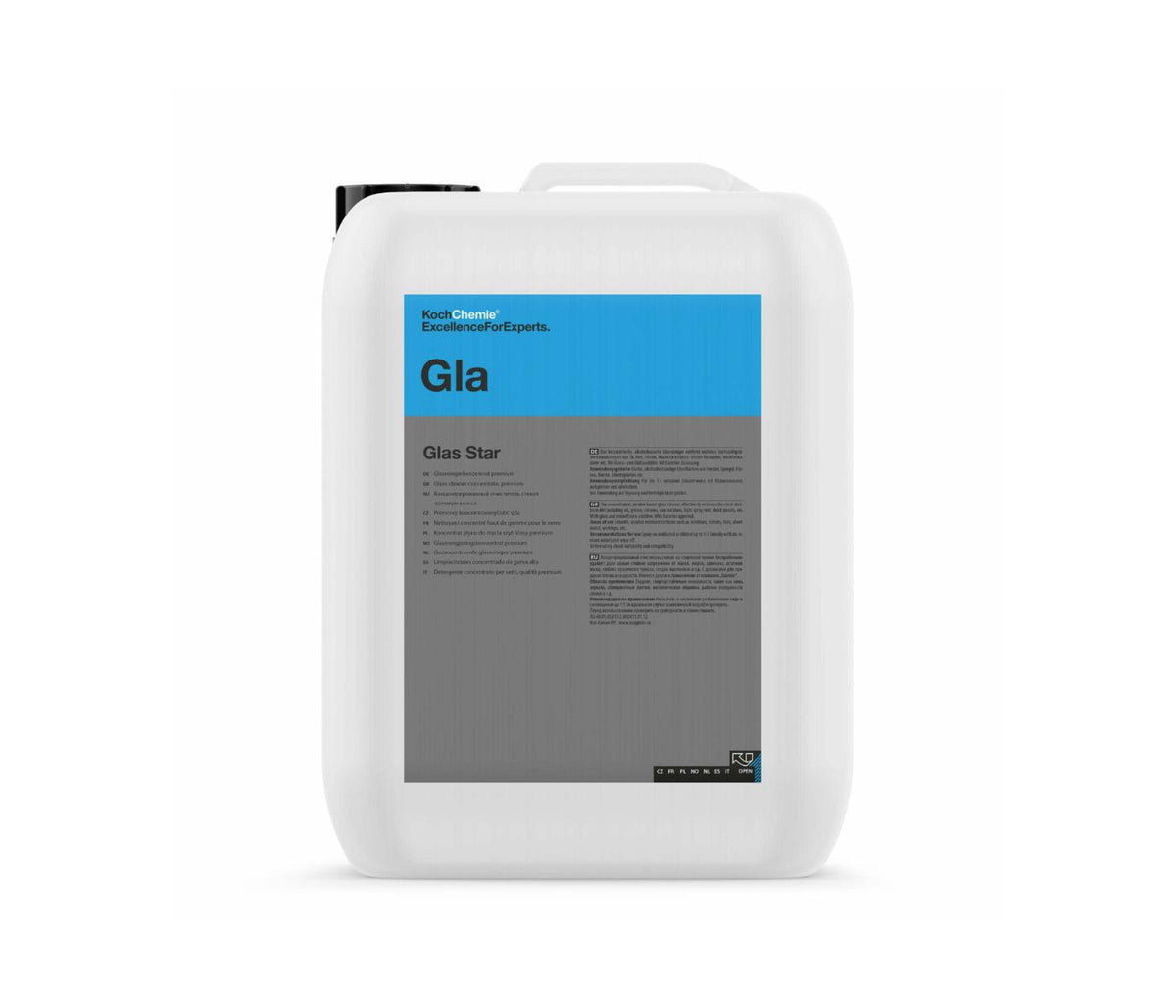 Koch-Chemie Glas Star Gla & Alcohol-Based Glass Cleaner & Concentrate 10L