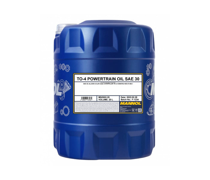 MANNOL TO-4 Powertrain Oil 20L SAE 30 2602