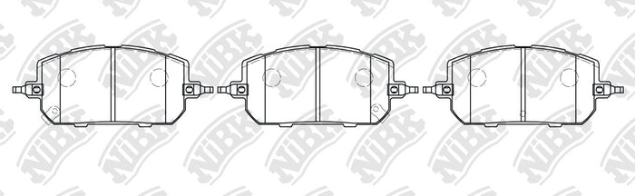 NIBK PN5810 Front Pads For Mazda