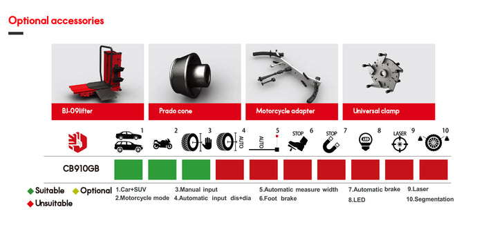 CB910GB|Wheel Balancer