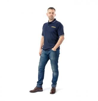MANNOL 2574 MEN'S POLO SHORT SLEEVE BLUE