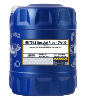 MANNOL 7512 20L SEMI SYN SPECIAL PLUS 10W-30 API SN/CF ESTER