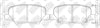 BREMTEC BT19430= PN25003 Rear Pads For Mazada Mitsubishi
