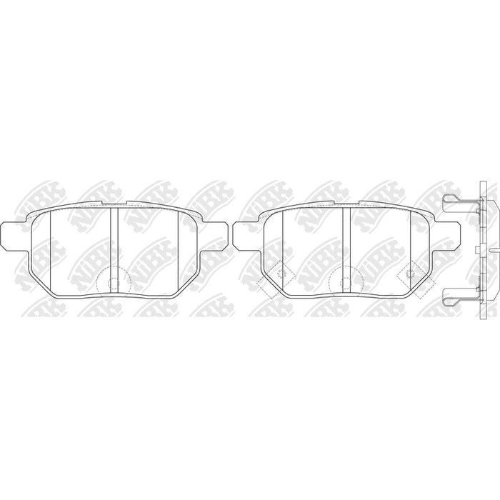 XP DB1786= PN1519 Rear Pads For Lexus Subaru Toyota