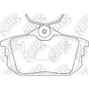ROYALE BP1382 =PN3593 Rear Pads For Mitsubishi Volvo Smart