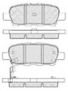 ICER DB1509= PN2466 Rear Pads For Mitsubishi Nissan Suzuki