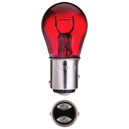 ACE BAYONET BAY15D GLOBE 12V 21/5W RED DOUBLE OFFSET RED