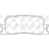 TECHSTOP DB1463= PN1458 Rear Pads For Lexus Toyota