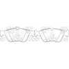 TECHSTOP DB1330= PN0026 Front Pads For Mercedes-Benz