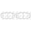 TECHSTOP DB1816= PN0798 Rear Pads For Kia