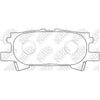 TECHSTOP DB1518= PN1498 Rear Pads For Lexus Toyota