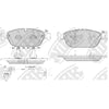 ICER 181993= PN0556W Front Pads For Audi Mercedes-Benz