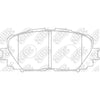 TECHSTOP DB1785= PN1518 Front Pads For Subaru Toyota
