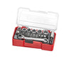 Teng 19pc 1/4in Dr. Socket Set 8-13mm
